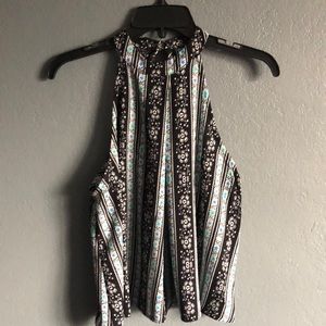 Floral halter top